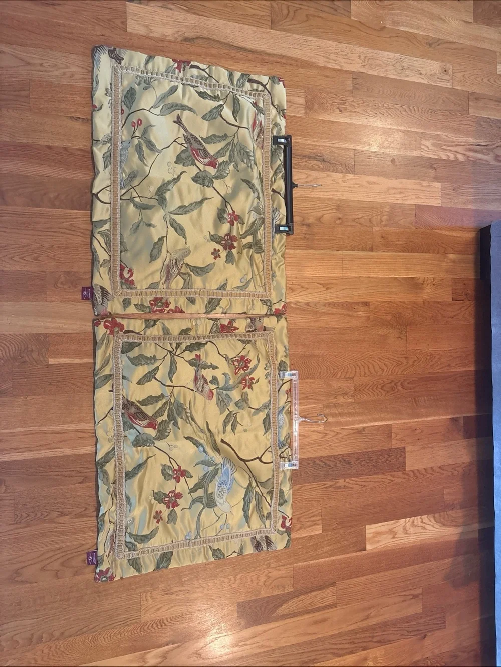 Tapestry  Biltmore Golden Floral Birds Decorative Pillow Shams